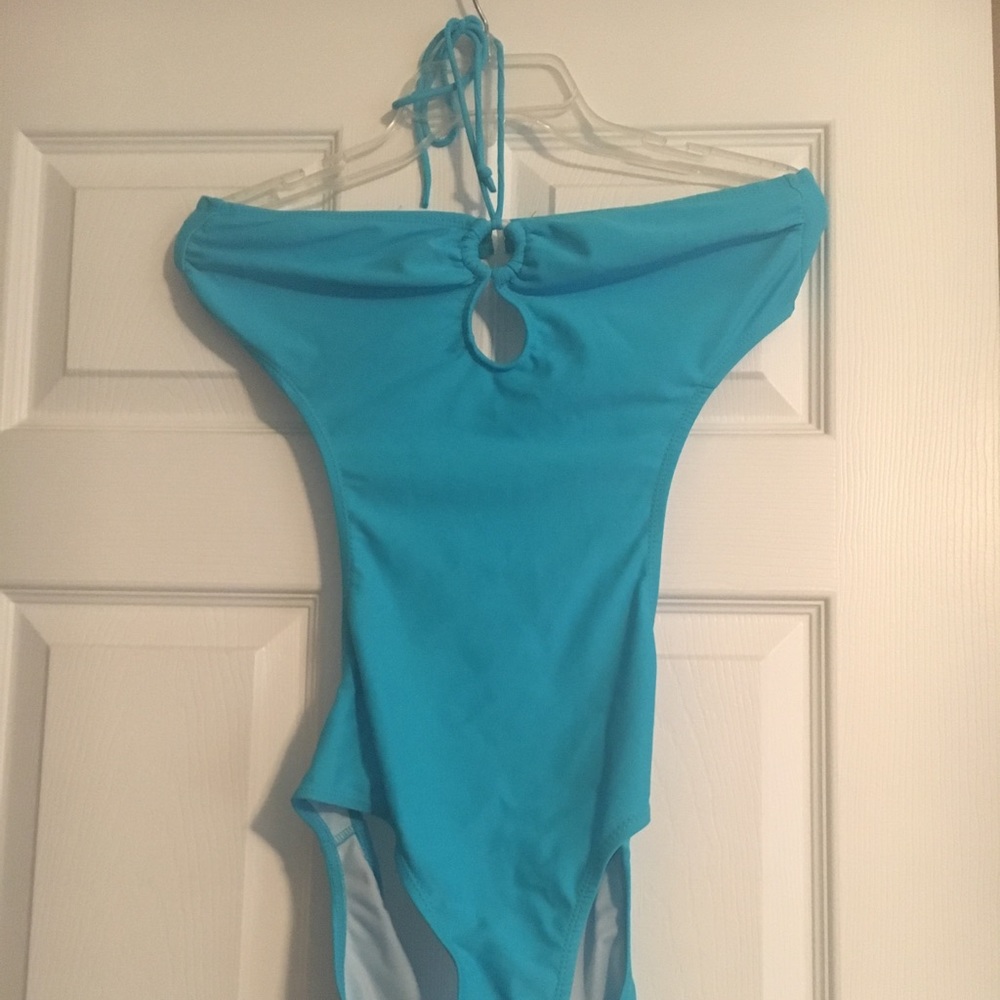 Blue monokini
